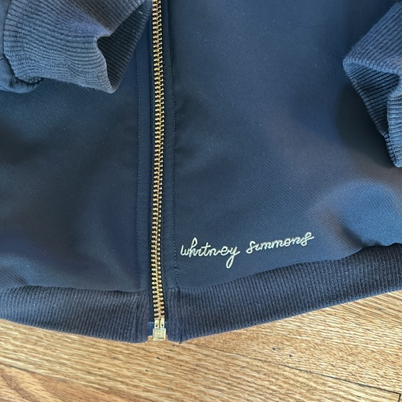 Whitney Simmons oversized reversible bomber jacket - Picture 2 of 10